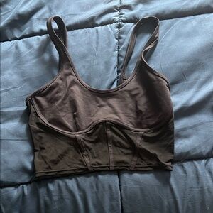 ALO corset workout top